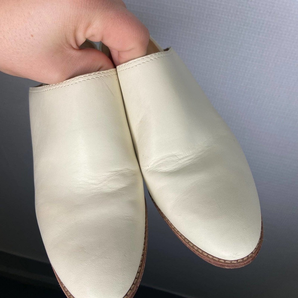 Madewell Cream Colored Harper Mule Sz. 8 - Picture 4 of 11